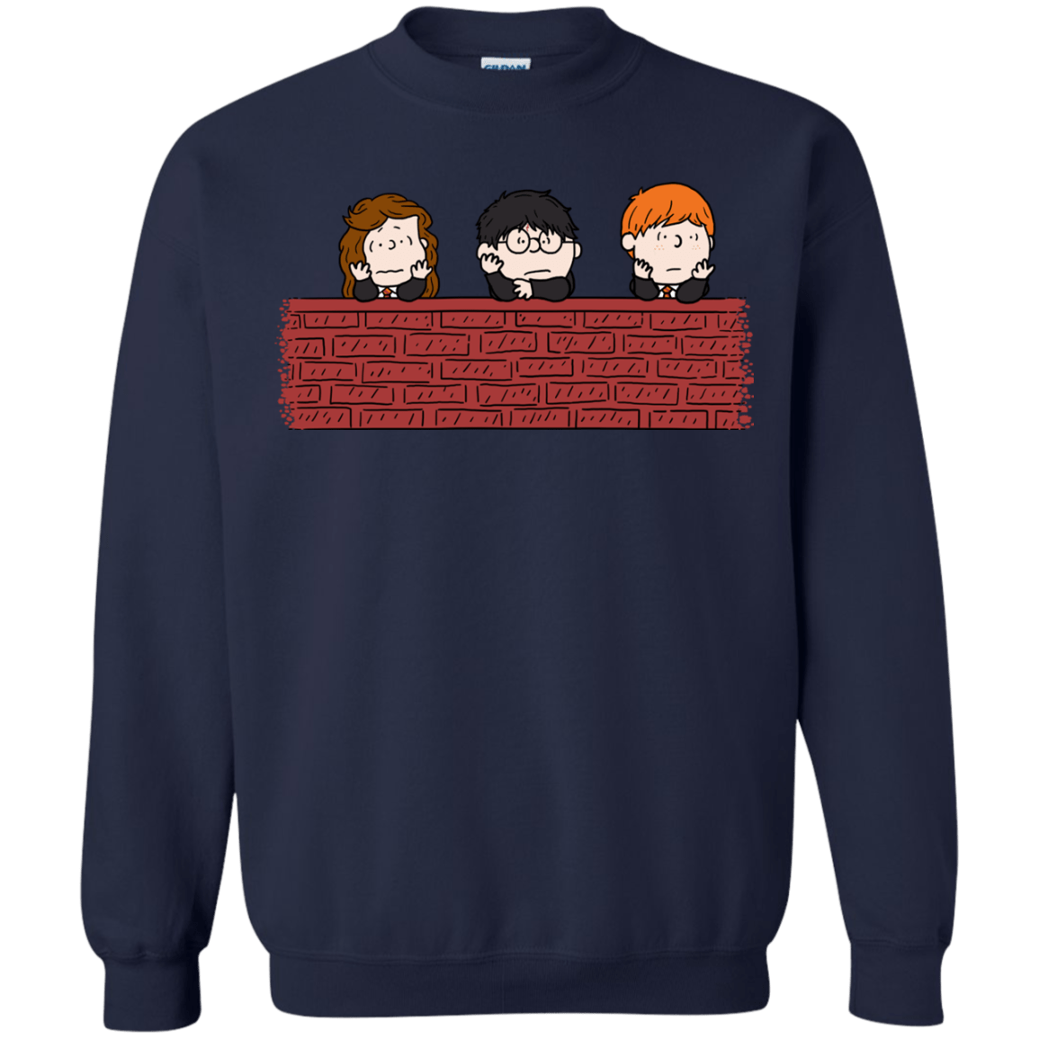 Sweatshirts Navy / S Brick Wall Crewneck Sweatshirt