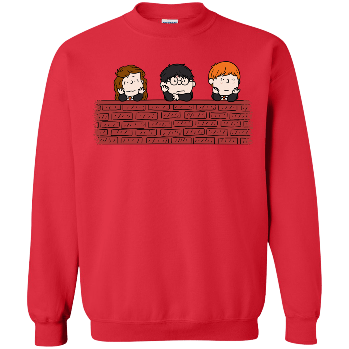 Sweatshirts Red / S Brick Wall Crewneck Sweatshirt