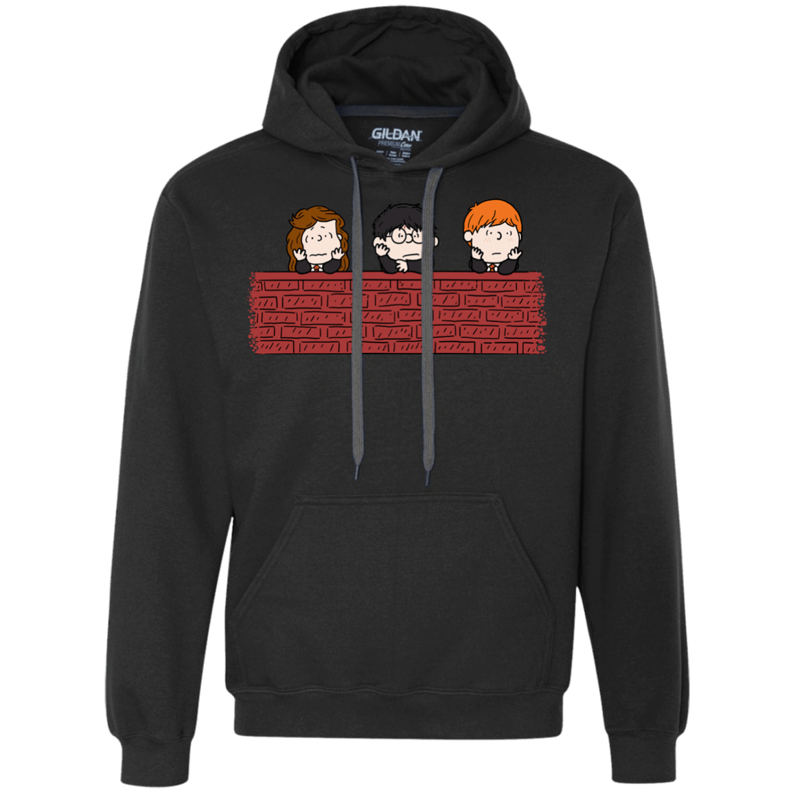 Sweatshirts Black / S Brick Wall Premium Fleece Hoodie