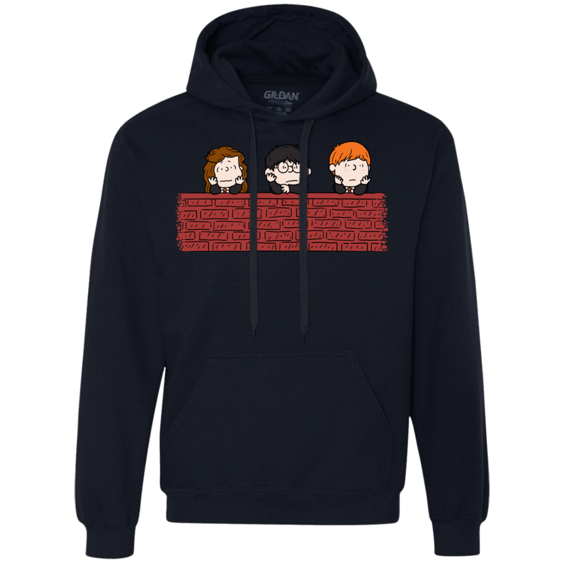 Sweatshirts Navy / S Brick Wall Premium Fleece Hoodie