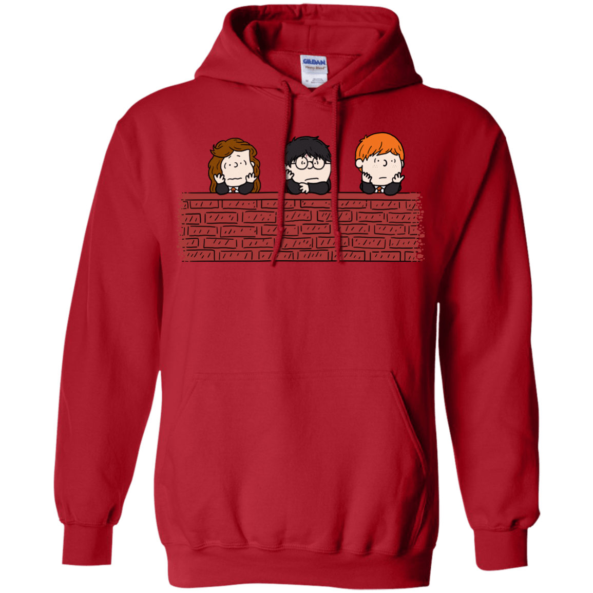 Sweatshirts Red / S Brick Wall Pullover Hoodie