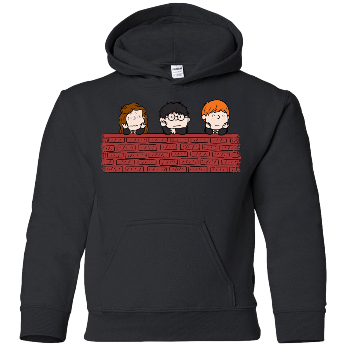 Sweatshirts Black / YS Brick Wall Youth Hoodie