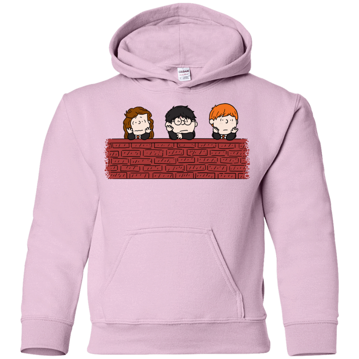 Sweatshirts Light Pink / YS Brick Wall Youth Hoodie