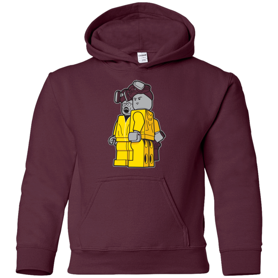 Sweatshirts Maroon / YS Bricking Bad Youth Hoodie