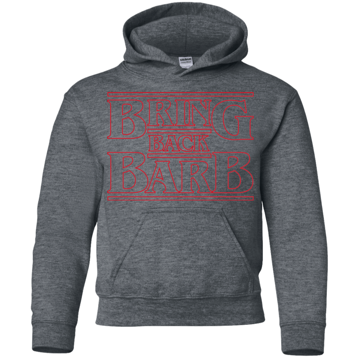 Sweatshirts Dark Heather / YS Bring Back Barb Youth Hoodie