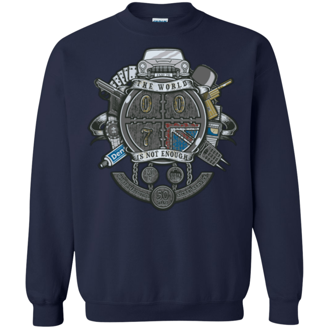 Sweatshirts Navy / Small British Spy Crest Crewneck Sweatshirt