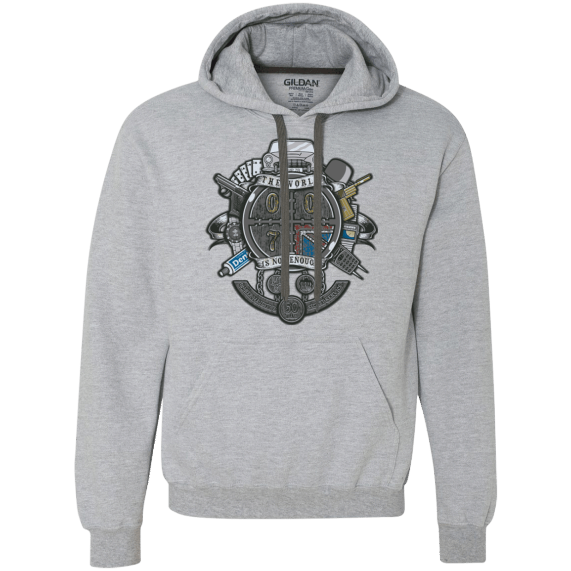Sweatshirts Sport Grey / Small British Spy Crest Premium Fleece Hoodie