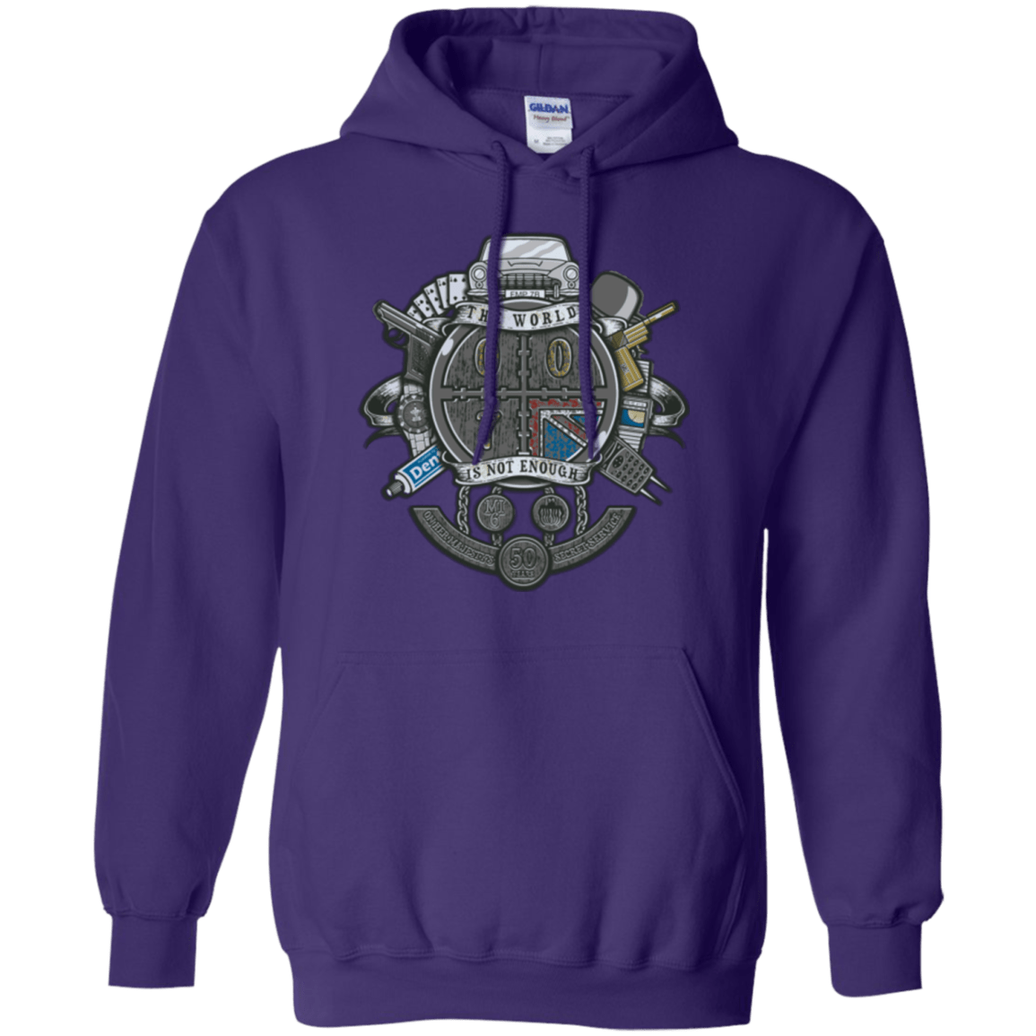 Sweatshirts Purple / Small British Spy Crest Pullover Hoodie