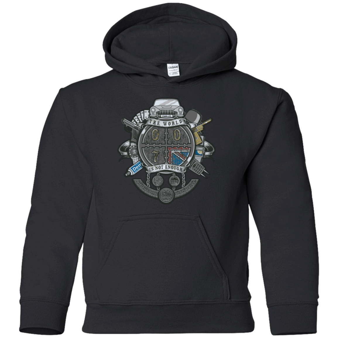 Sweatshirts Black / YS British Spy Crest Youth Hoodie