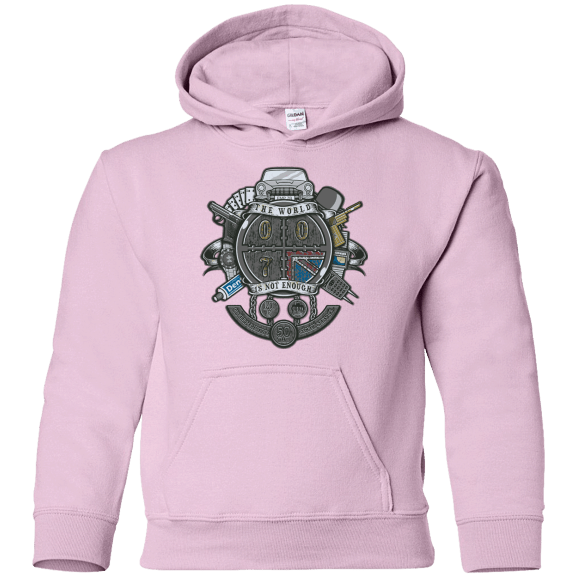 Sweatshirts Light Pink / YS British Spy Crest Youth Hoodie