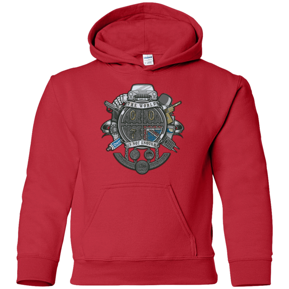 Sweatshirts Red / YS British Spy Crest Youth Hoodie