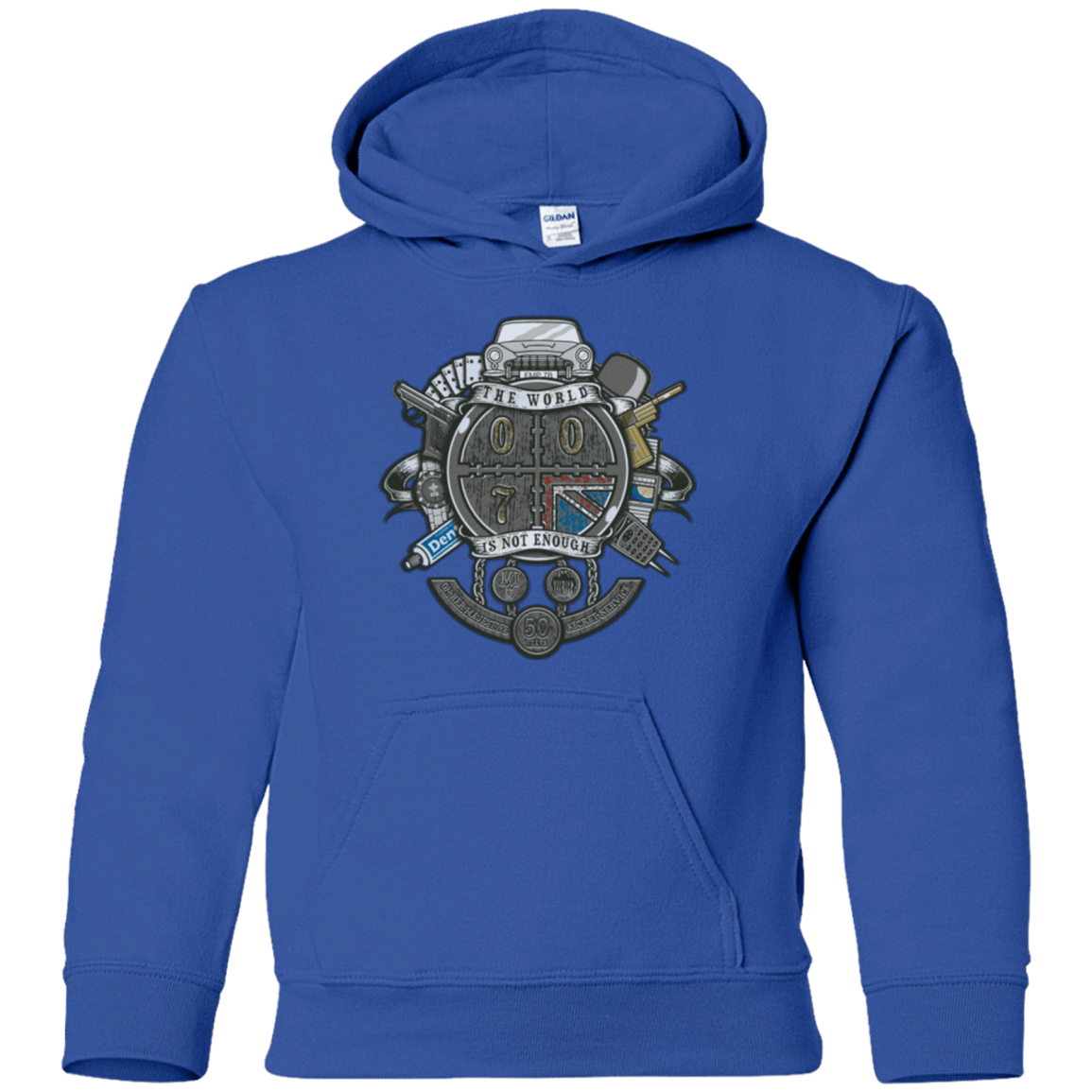 Sweatshirts Royal / YS British Spy Crest Youth Hoodie