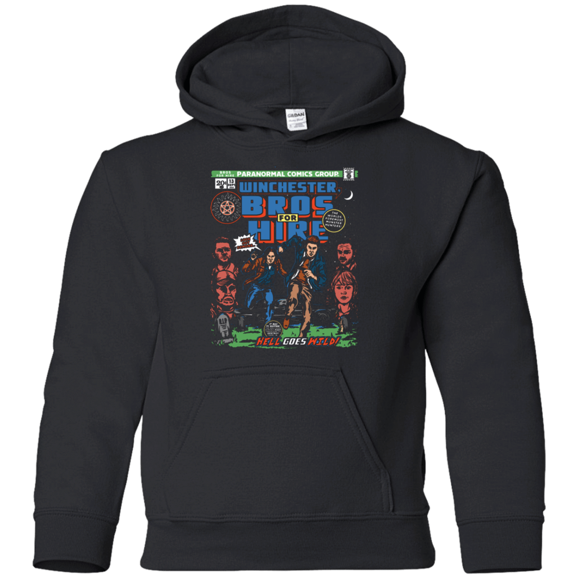 Sweatshirts Black / YS Bros 4 Hire Youth Hoodie