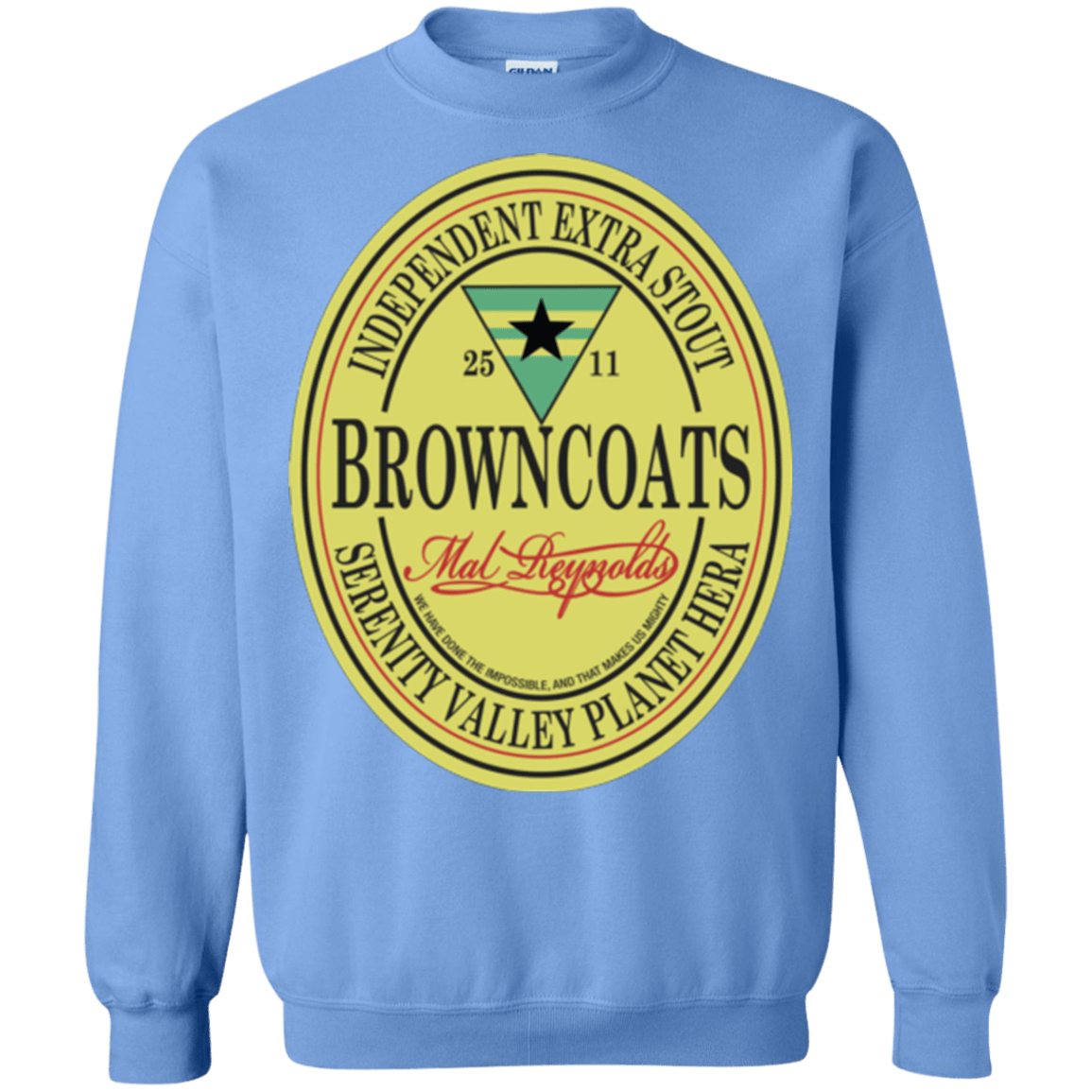 Sweatshirts Carolina Blue / Small Browncoats Stout Crewneck Sweatshirt