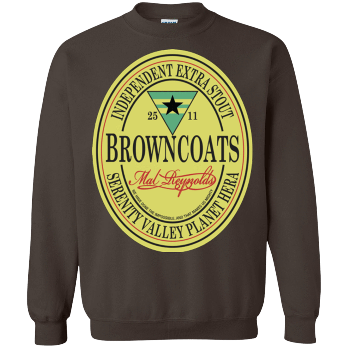 Sweatshirts Dark Chocolate / Small Browncoats Stout Crewneck Sweatshirt