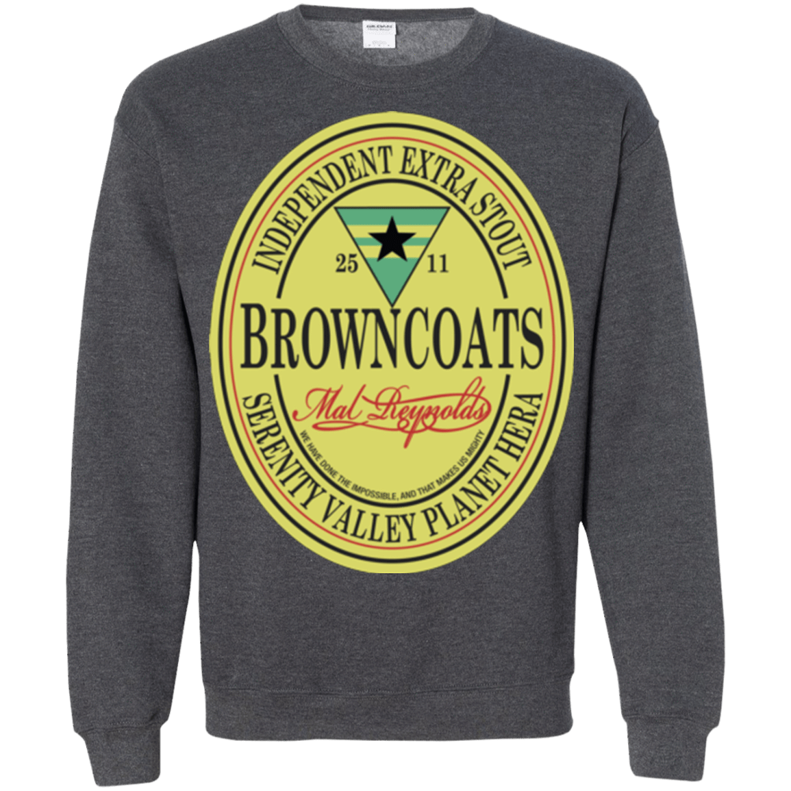 Sweatshirts Dark Heather / Small Browncoats Stout Crewneck Sweatshirt