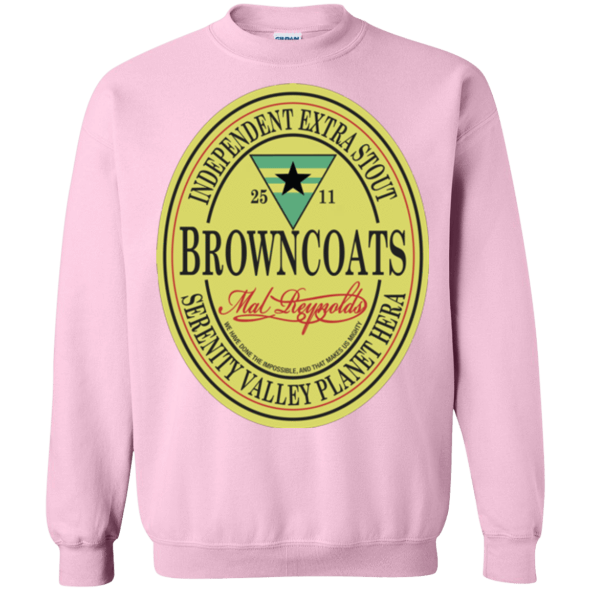 Sweatshirts Light Pink / Small Browncoats Stout Crewneck Sweatshirt