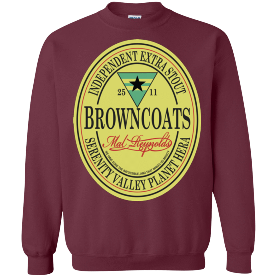 Sweatshirts Maroon / Small Browncoats Stout Crewneck Sweatshirt