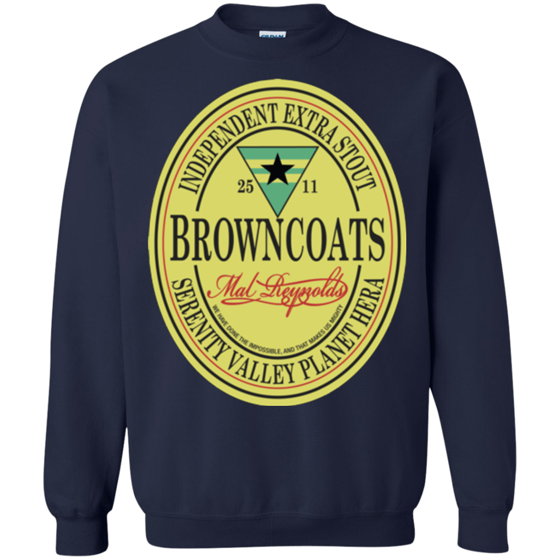Sweatshirts Navy / Small Browncoats Stout Crewneck Sweatshirt