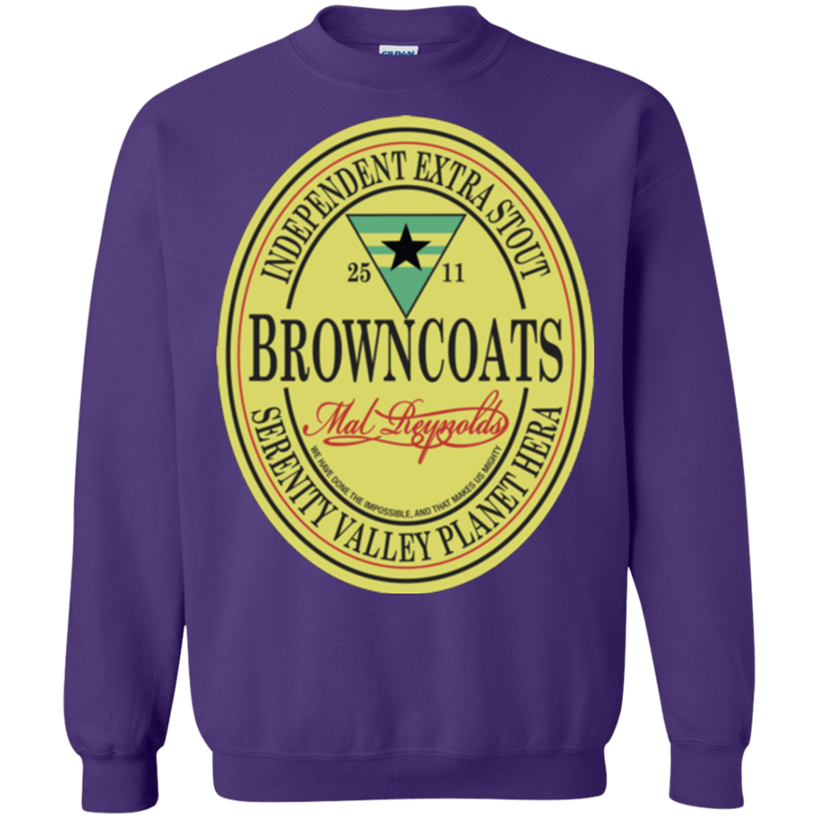 Sweatshirts Purple / Small Browncoats Stout Crewneck Sweatshirt