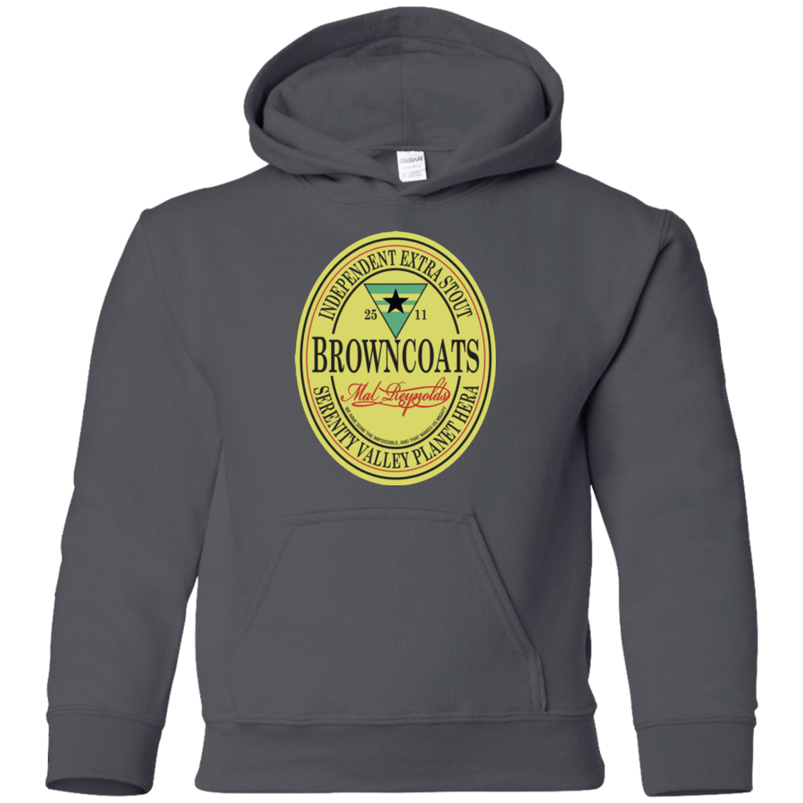 Sweatshirts Charcoal / YS Browncoats Stout Youth Hoodie