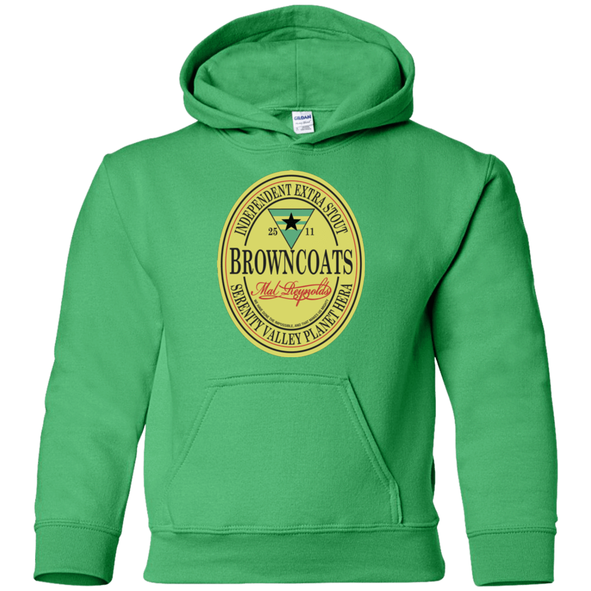Sweatshirts Irish Green / YS Browncoats Stout Youth Hoodie