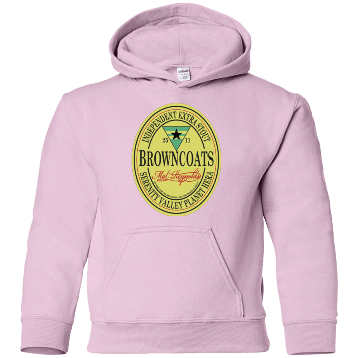 Sweatshirts Light Pink / YS Browncoats Stout Youth Hoodie