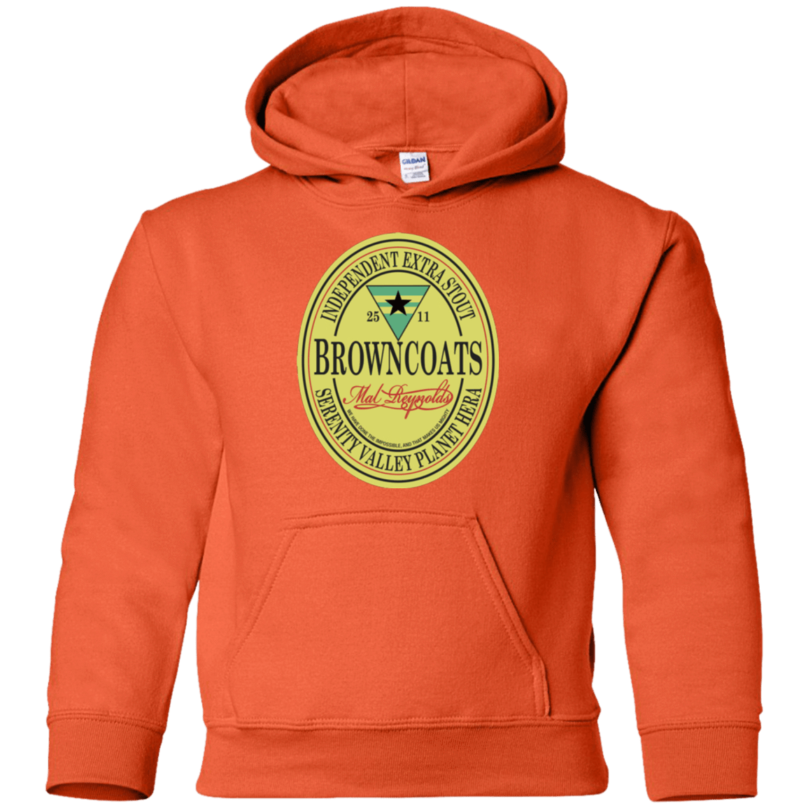 Sweatshirts Orange / YS Browncoats Stout Youth Hoodie