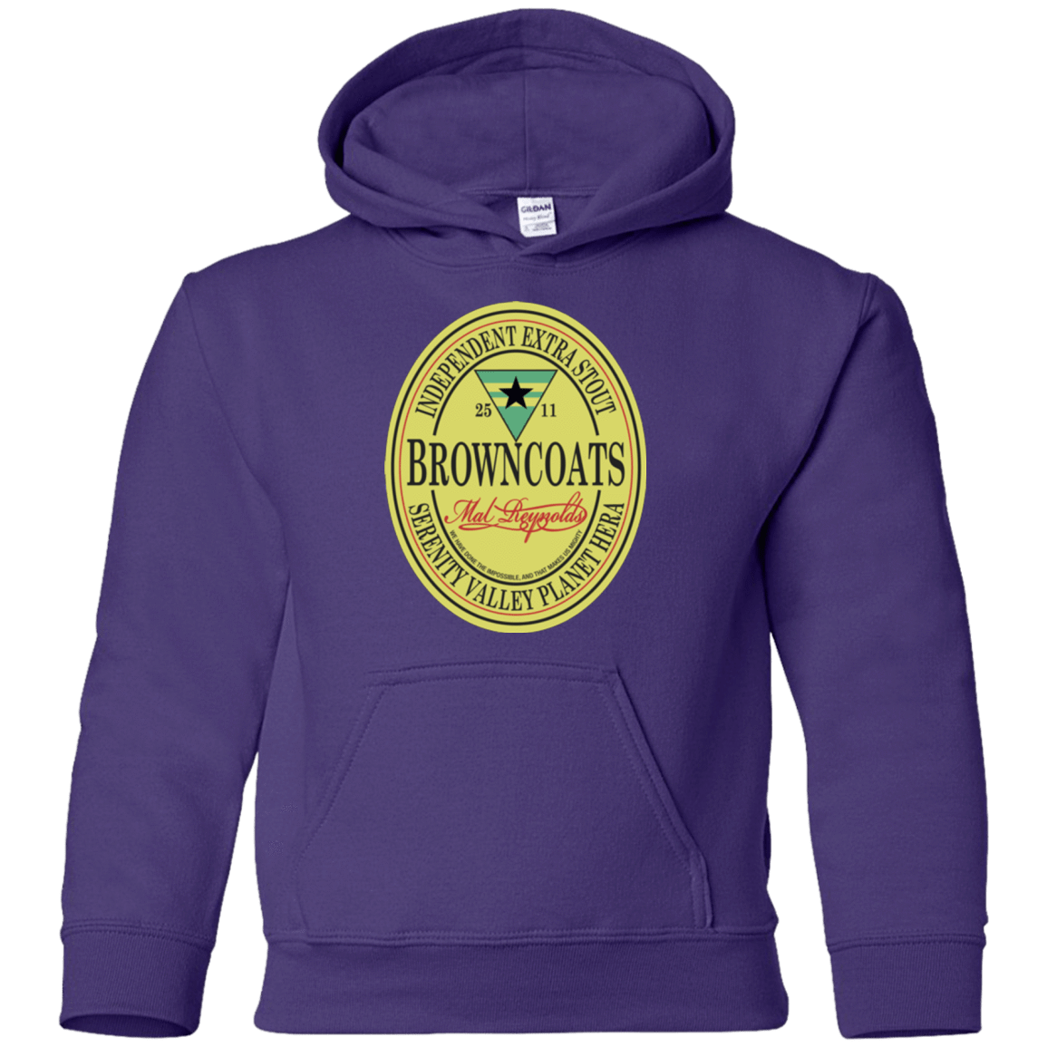 Sweatshirts Purple / YS Browncoats Stout Youth Hoodie