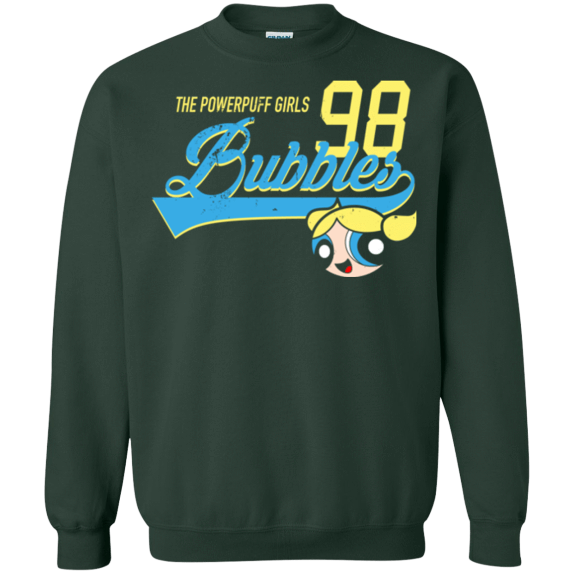 Sweatshirts Forest Green / Small Bubbles Crewneck Sweatshirt