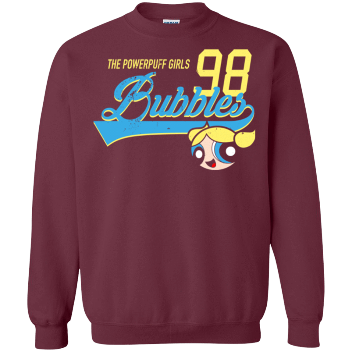 Sweatshirts Maroon / Small Bubbles Crewneck Sweatshirt