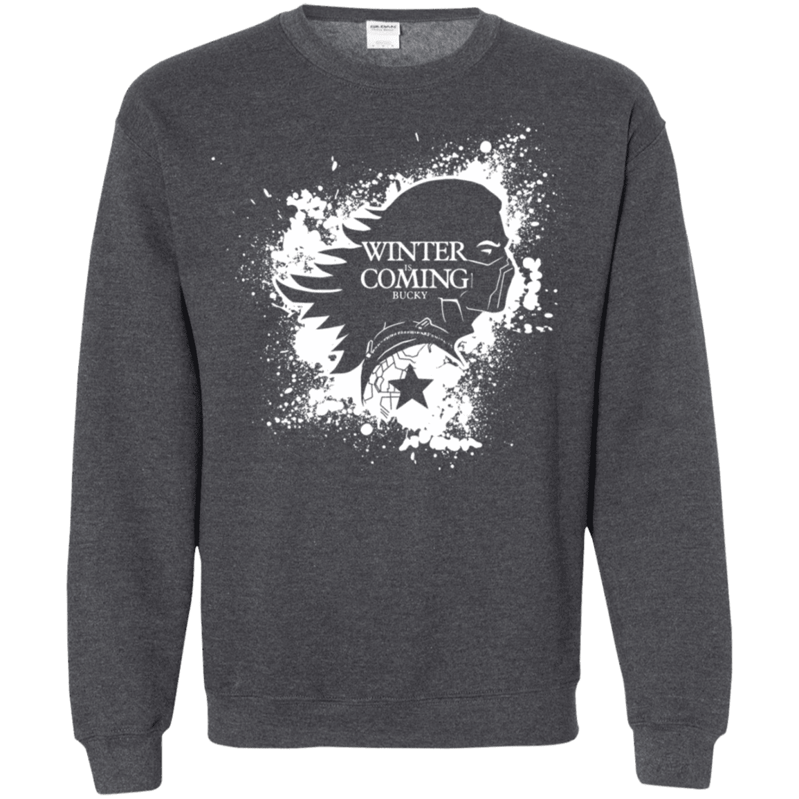 Sweatshirts Dark Heather / S Bucky Black Crewneck Sweatshirt