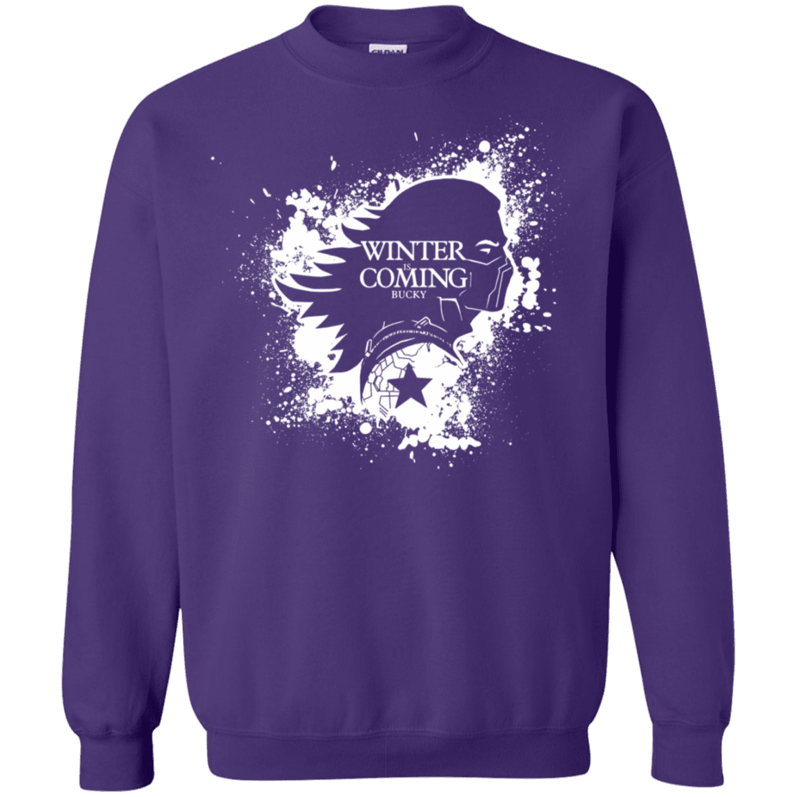 Sweatshirts Purple / S Bucky Black Crewneck Sweatshirt