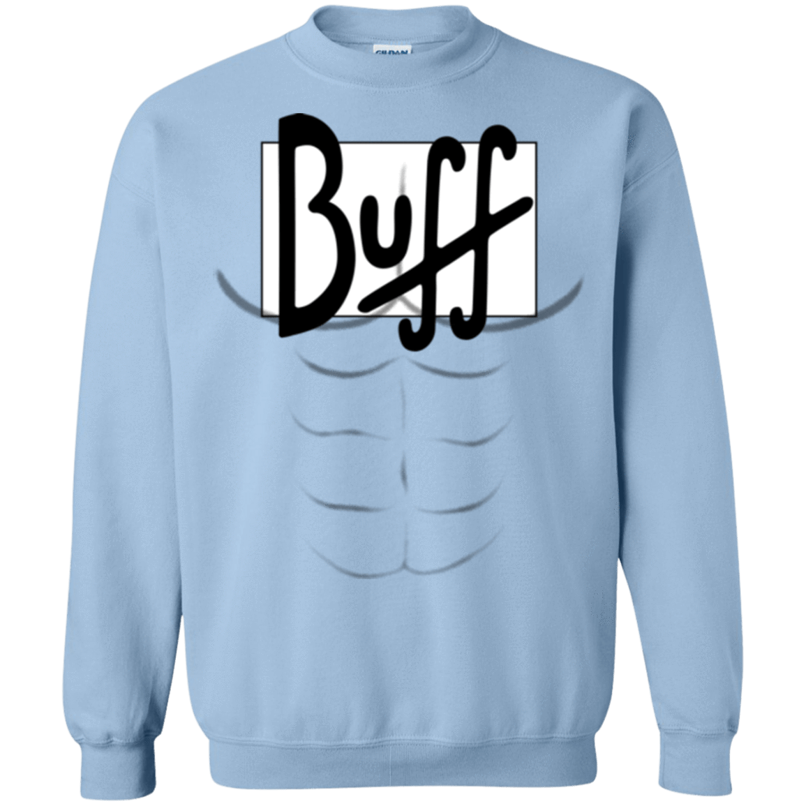Sweatshirts Light Blue / Small Buff Crewneck Sweatshirt