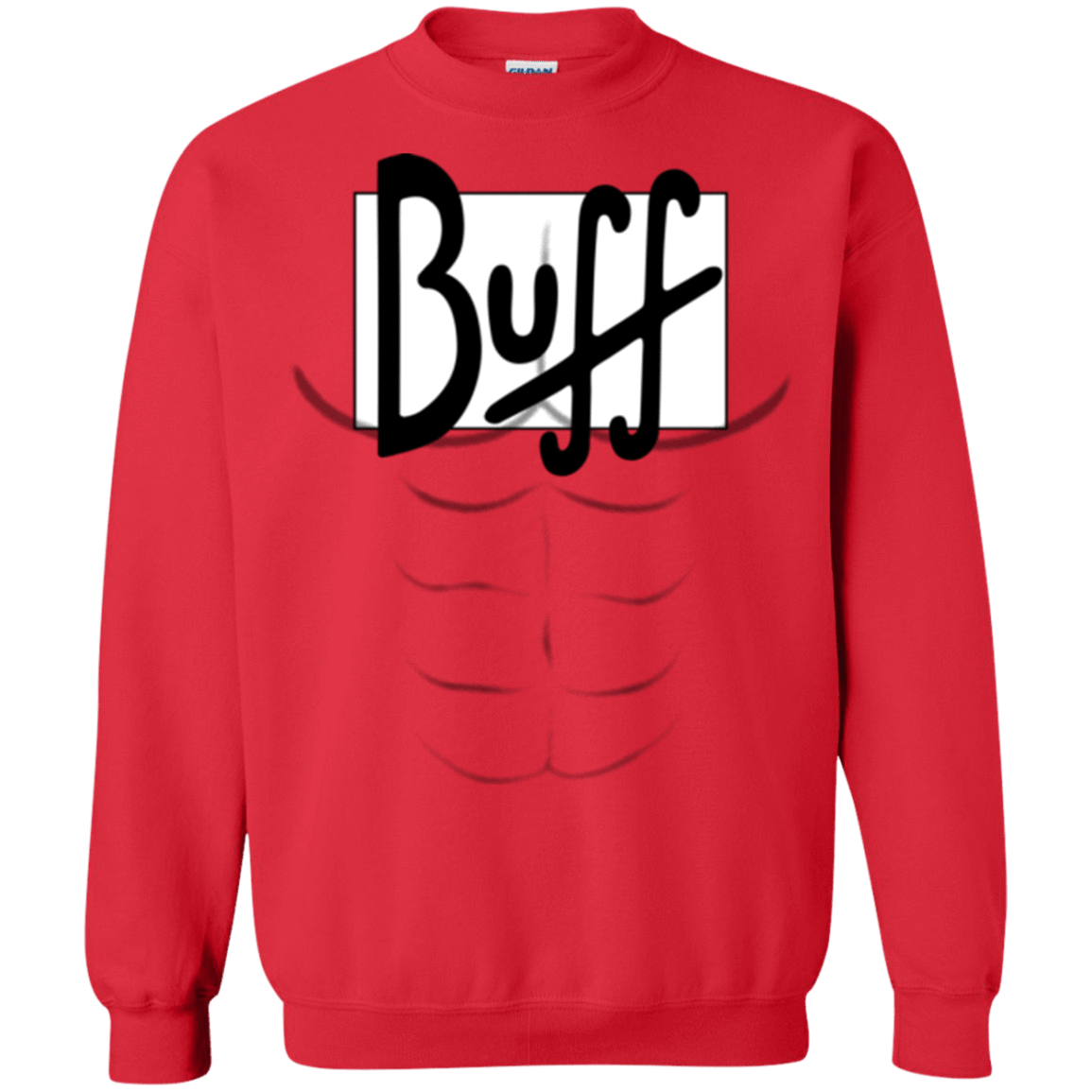 Sweatshirts Red / Small Buff Crewneck Sweatshirt