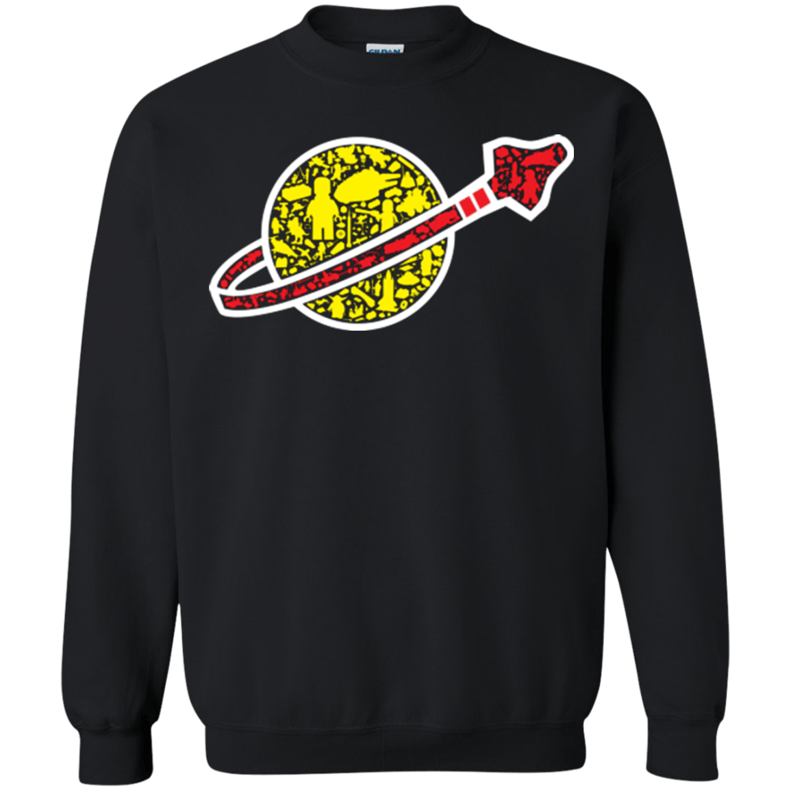 Sweatshirts Black / Small Building in Space Crewneck Sweatshirt