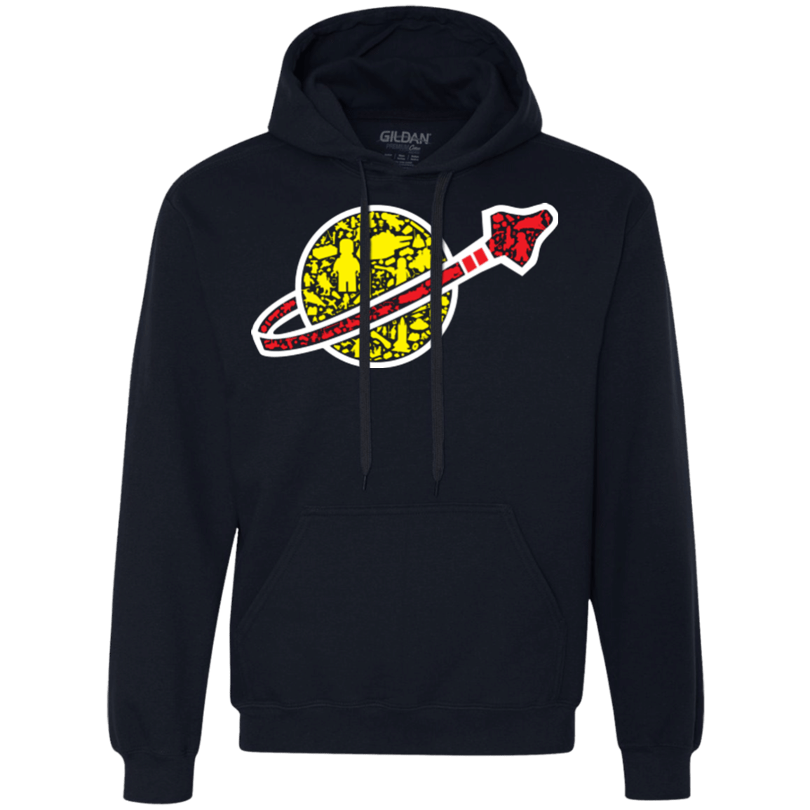 Sweatshirts Navy / Small Building in Space Premium Fleece Hoodie
