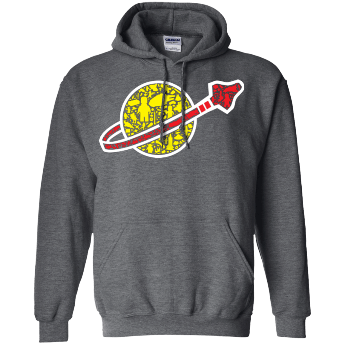 Sweatshirts Dark Heather / Small Building in Space Pullover Hoodie