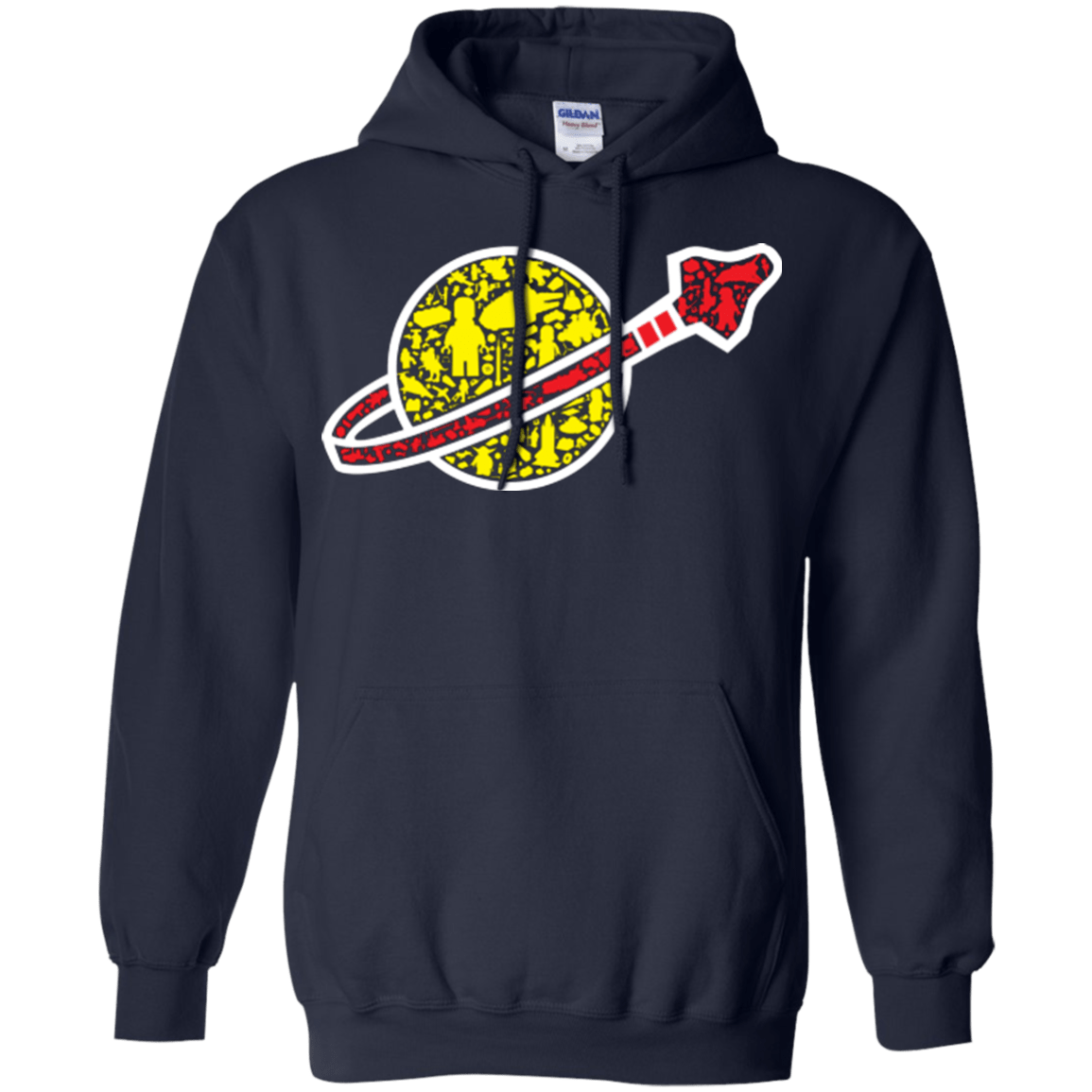 Sweatshirts Navy / Small Building in Space Pullover Hoodie