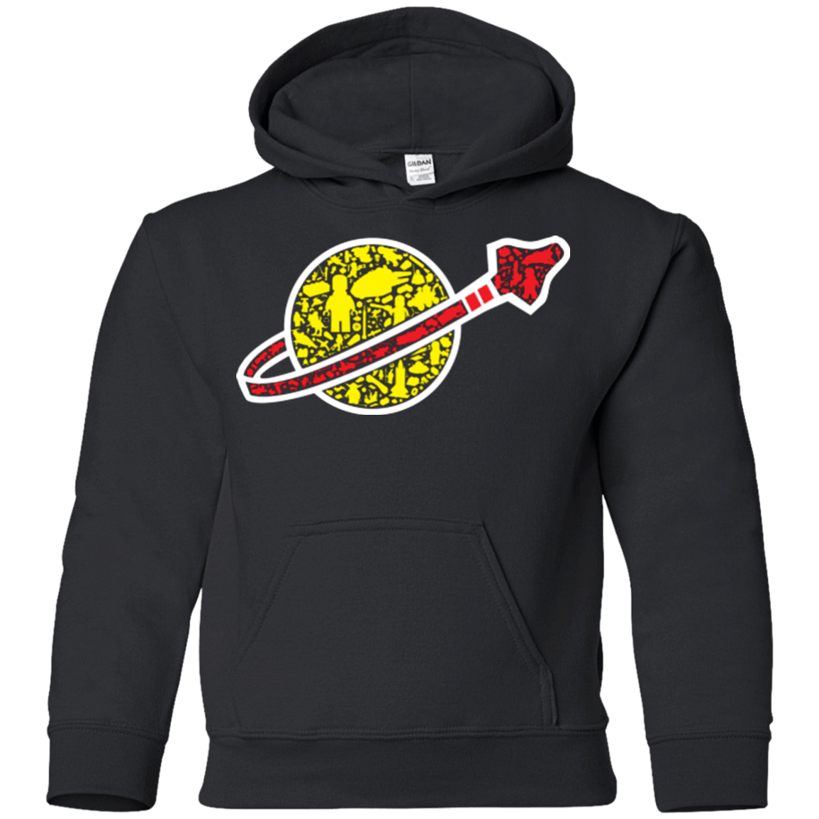 Sweatshirts Black / YS Building in Space Youth Hoodie