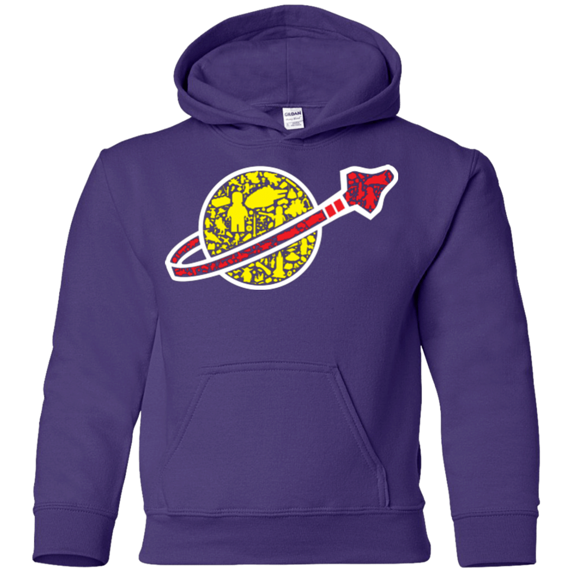 Sweatshirts Purple / YS Building in Space Youth Hoodie