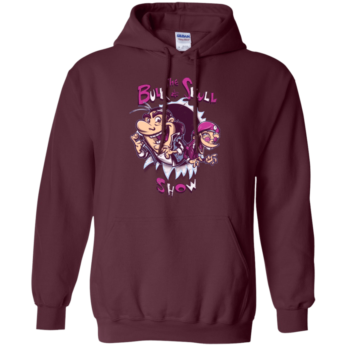 Sweatshirts Maroon / Small Bulk and Skull Show Pullover Hoodie
