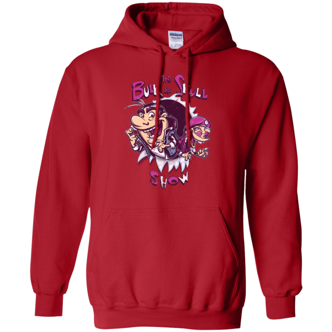 Sweatshirts Red / Small Bulk and Skull Show Pullover Hoodie