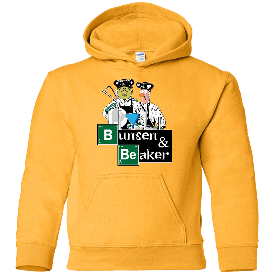 Sweatshirts Gold / YS Bunsen & Beaker Youth Hoodie