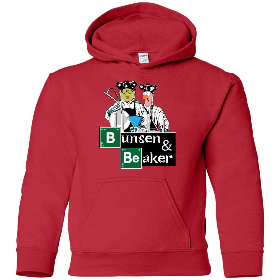 Sweatshirts Red / YS Bunsen & Beaker Youth Hoodie