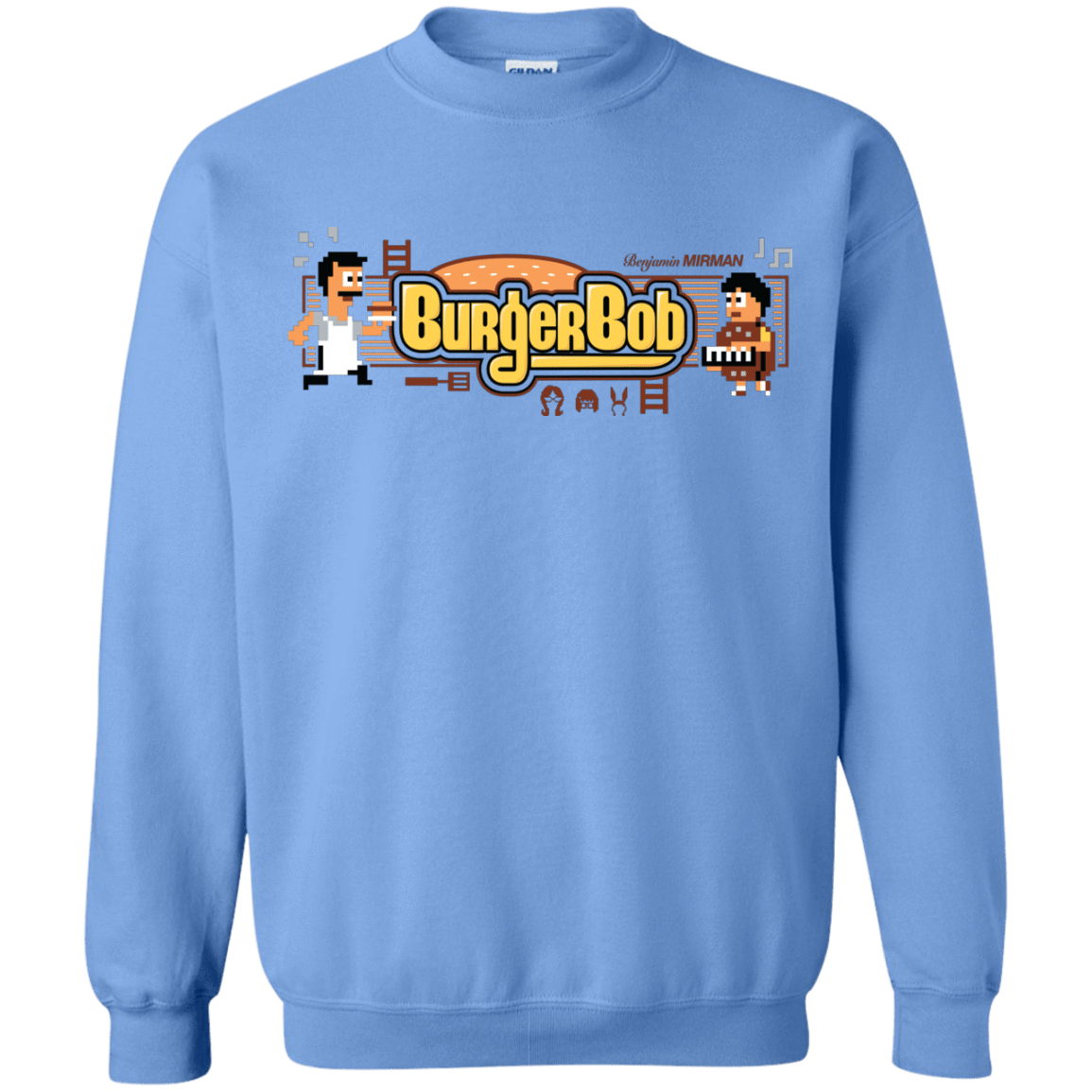 Sweatshirts Carolina Blue / Small Burger Bob Crewneck Sweatshirt