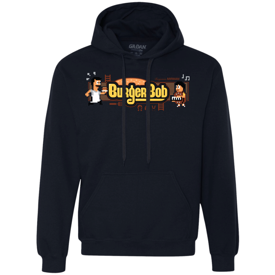 Sweatshirts Navy / Small Burger Bob Premium Fleece Hoodie