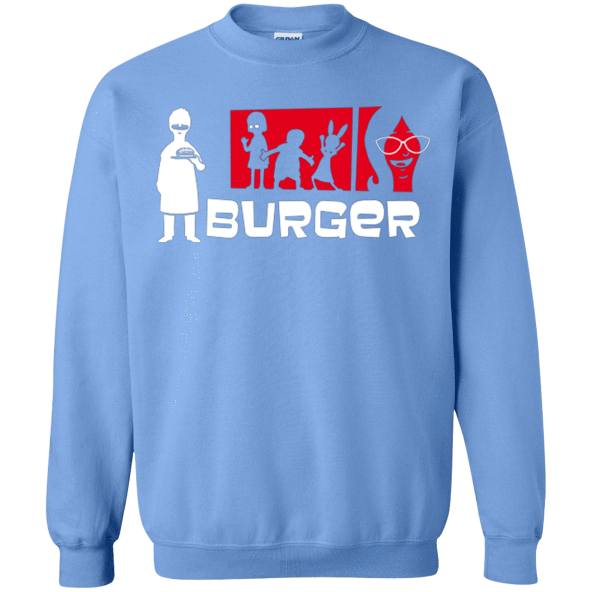 Sweatshirts Carolina Blue / S Burger Crewneck Sweatshirt