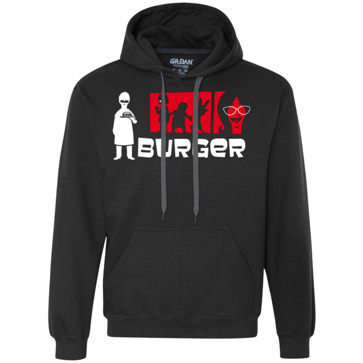 Sweatshirts Black / S Burger Premium Fleece Hoodie