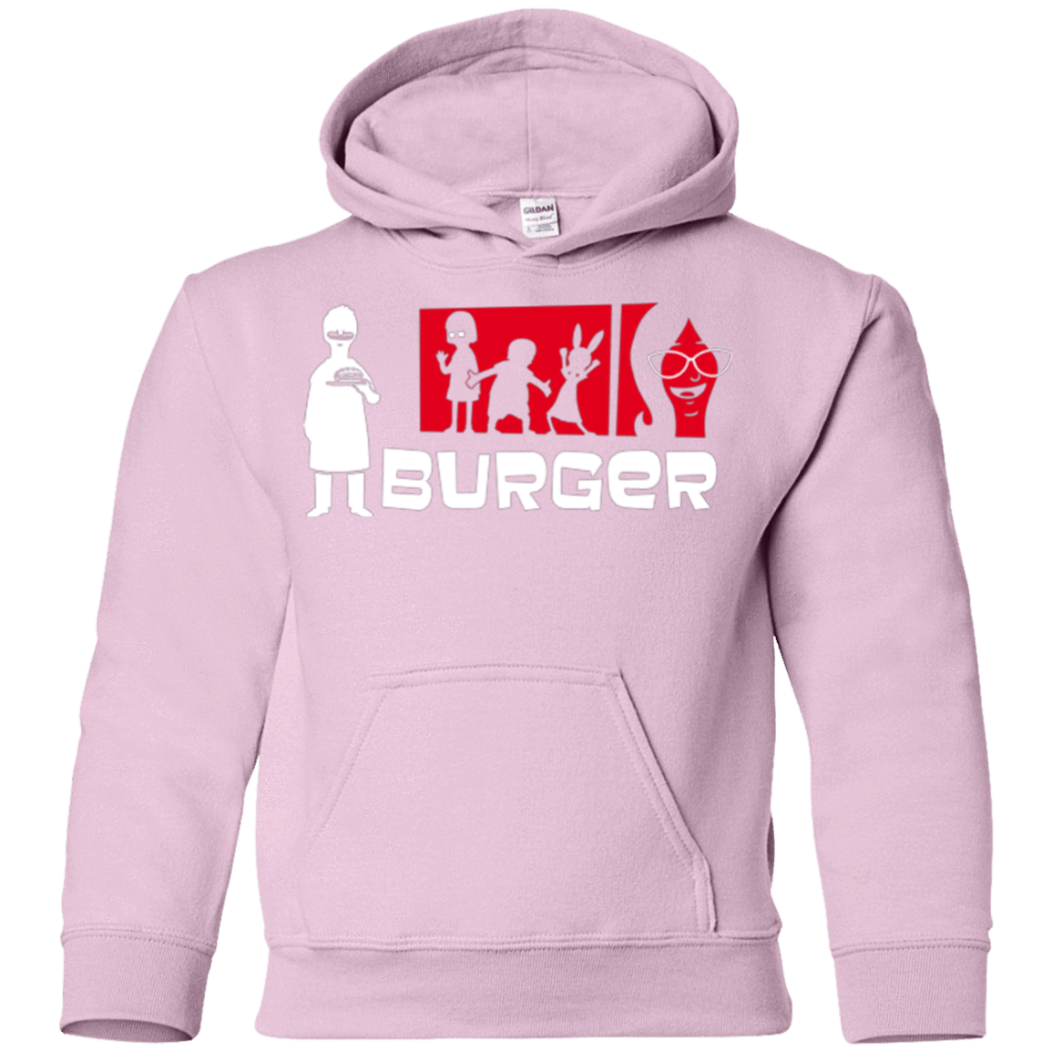 Sweatshirts Light Pink / YS Burger Youth Hoodie